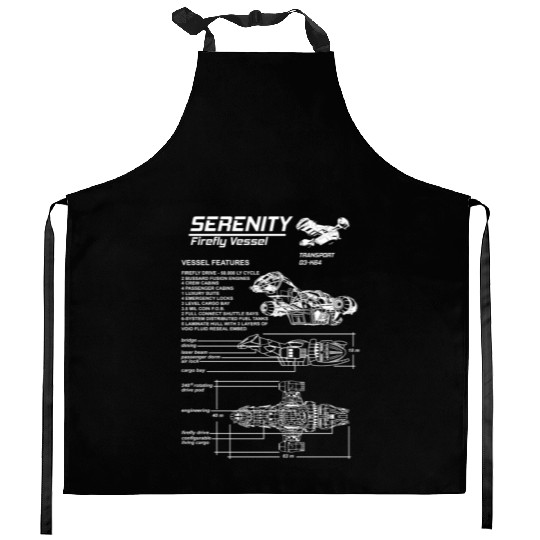 Serenity - Firefly vessel awesome Kitchen Aprons for fa