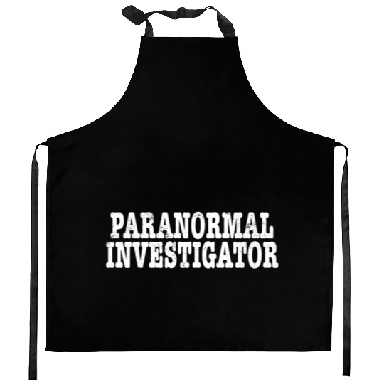 Paranormal Investigator Ghost Hunting Demonologist Kitchen Aprons