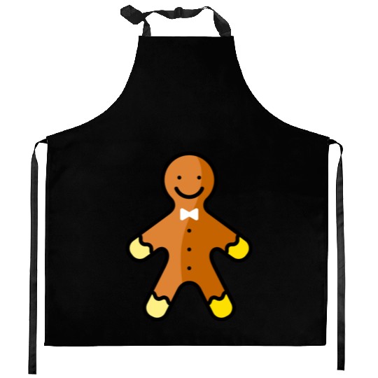 Gingerbread man Kitchen Aprons