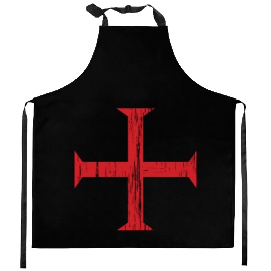 Knights Templar Crusader Cross Kitchen Aprons