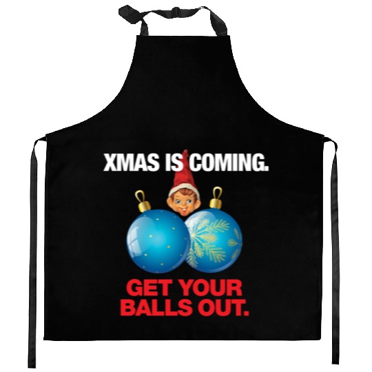 Christmas Balls Kitchen Aprons