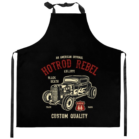 Hot Rod Rebel Kitchen Aprons