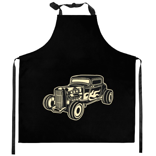 Hot Rod Rebel Kitchen Aprons