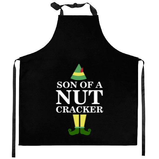 Funny Son of A Nutcracker Christmas Movie Quote Kitchen Aprons