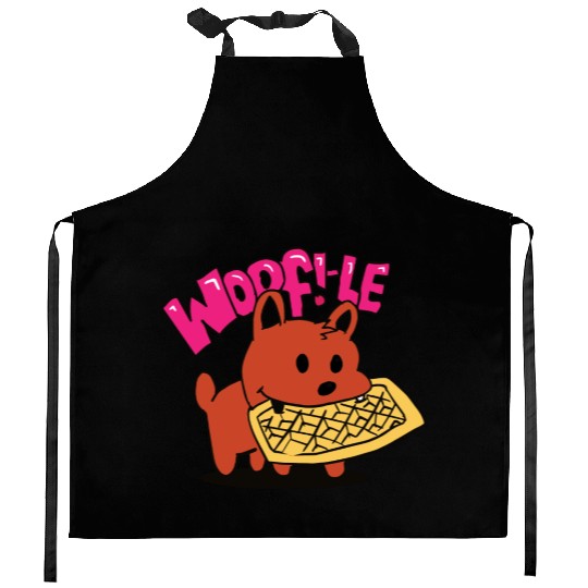 waffle dog Kitchen Aprons