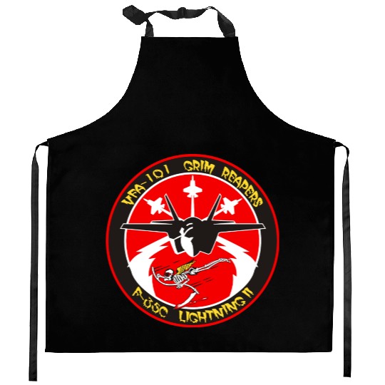 F-35 Lightning II VFA-101 Grim Reapers Kitchen Aprons