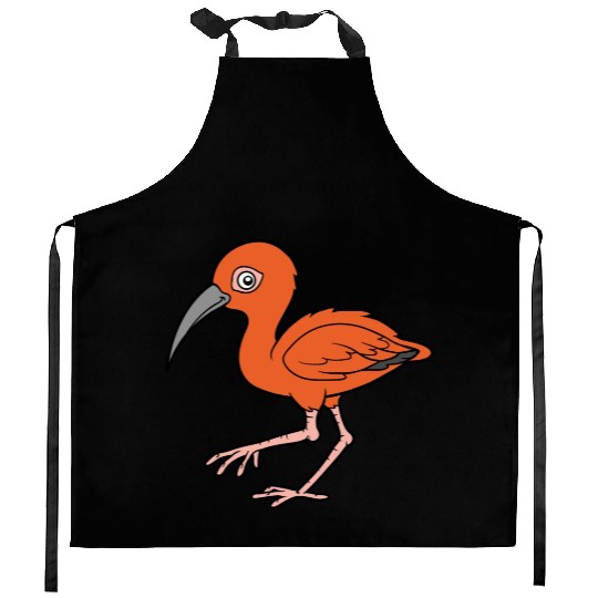 Ibis bird wildlife vector image funny cartoon fun Kitchen Aprons