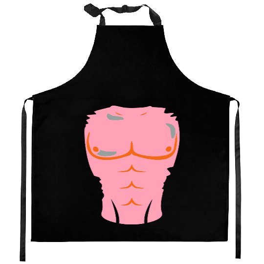 chest muscle Kitchen Aprons