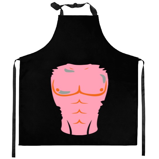 chest muscle Kitchen Aprons