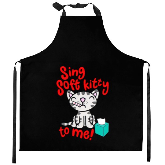 Theory Sing Soft Kitty Song Kitchen Aprons