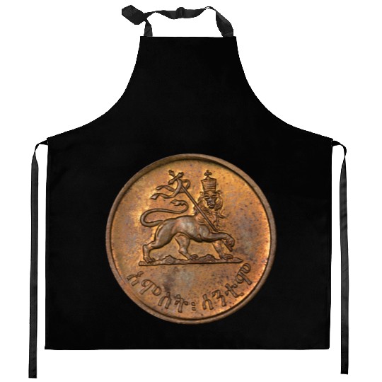 Lion of Judah - Jah Rastafari Emperor of Ethiopia Kitchen Aprons