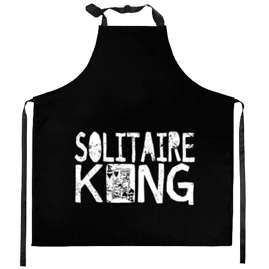 Solitaire King Card Games Fun Kitchen Aprons