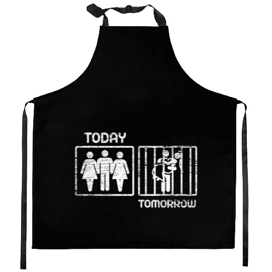 Today tomorrow wedding night drink alcohol friends Kitchen Aprons