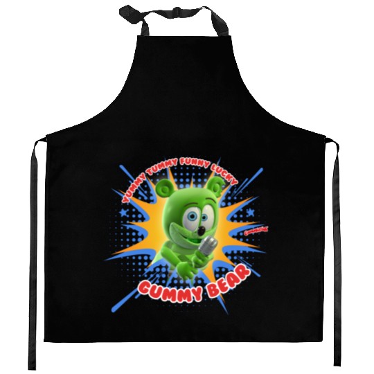 Funny Lucky Gummy Bear Kitchen Aprons