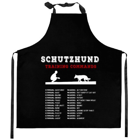 Schutzhund - Dog Training Commands In German Kitchen Aprons