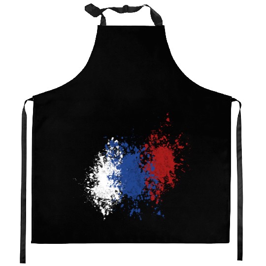 russian splatter Kitchen Aprons