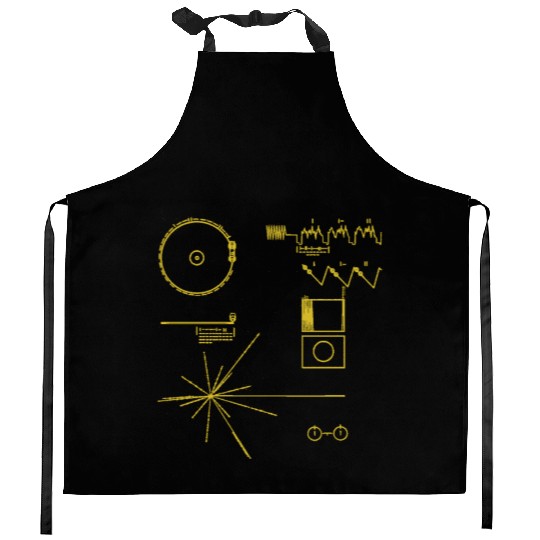 NASA golden record official image voyager Kitchen Aprons