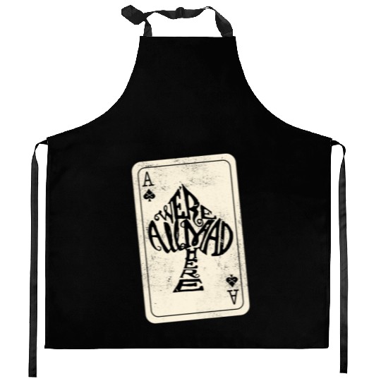 Alice in Wonderland | Ace Of Spades Were All Mad Here Kitchen Aprons