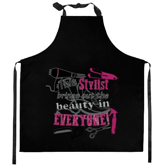 Hair stylist - Beauty in everyone ! Kitchen Aprons