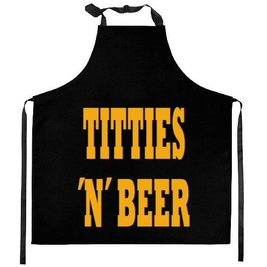TITTIES N BEER Kitchen Aprons