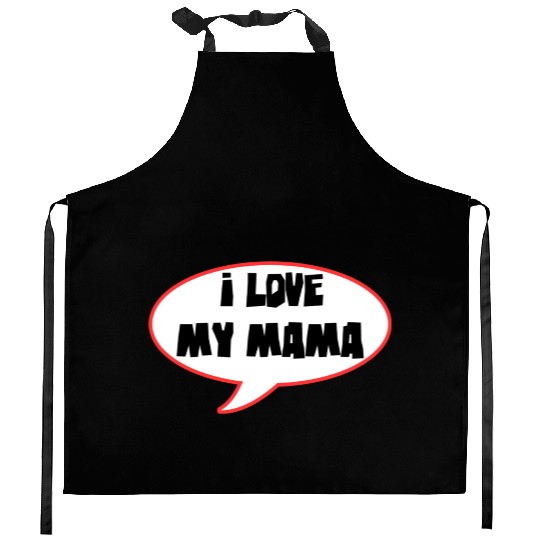 Bold Family Love Speech Bubble Design Kitchen Aprons