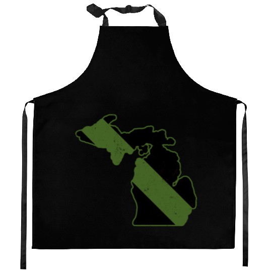 Game Warden CBP Michigan Border Patrol Park Ranger Kitchen Aprons