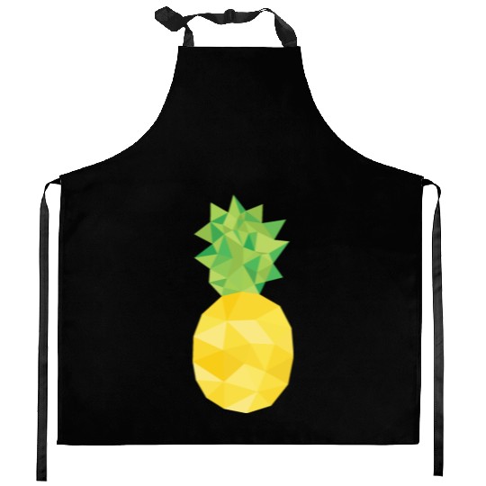 pineapple, pine apple, triangle, food Kitchen Aprons