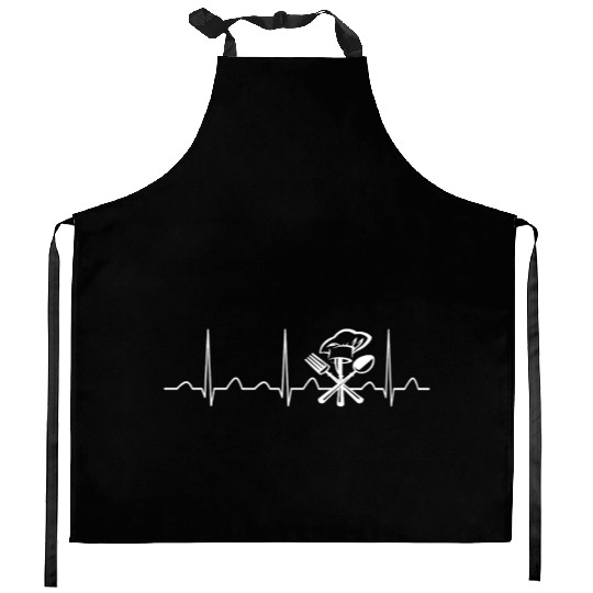 CHEF HEARTBEAT Kitchen Aprons