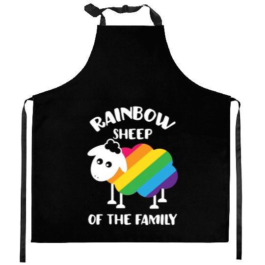 Rainbow Sheep Of The Family LGBT Kitchen Aprons