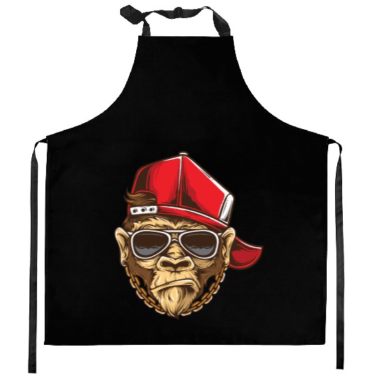 Funky Monkey | Hip Hop | Monkey Swag Kitchen Aprons