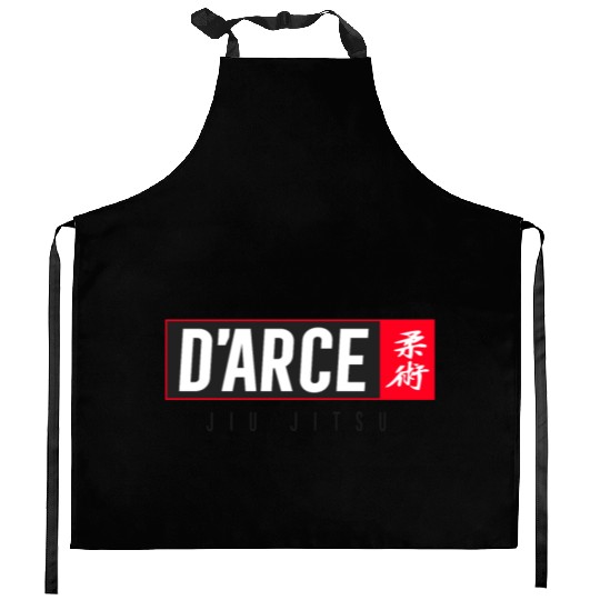 Jiu Jitsu Black Belt Darce Dark Gift Martial Arts BJJ Kitchen Aprons