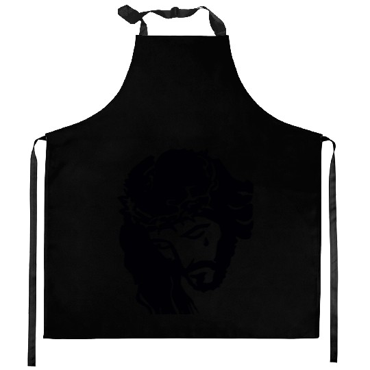 JESUS CROWN OF THORNS Kitchen Aprons