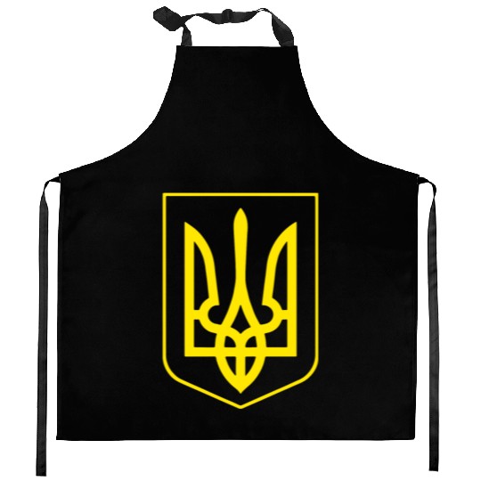 Ukrainian Ukraine Coat Of Arms Country Flag Kitchen Aprons