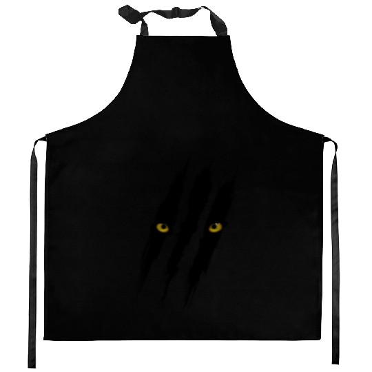 Black Panther Scratch Kitchen Aprons