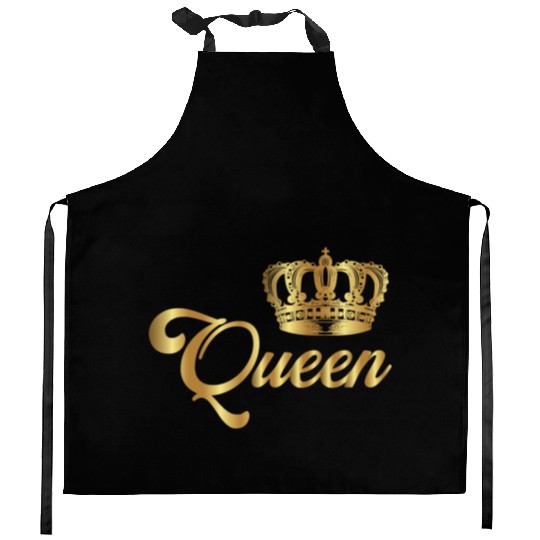 Crown Crowns King Queen JGA Wedding Bride Groom Pr Kitchen Aprons