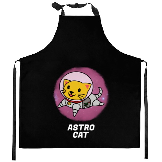 Astro Cat Kitchen Aprons