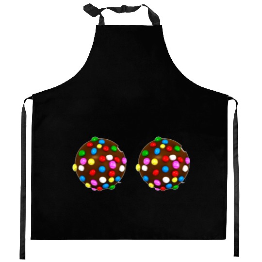 candy crush Kitchen Aprons