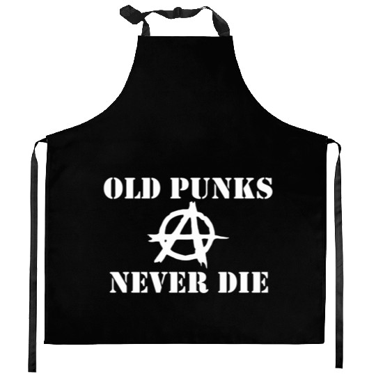 OLD PUNK ROCK Kitchen Aprons