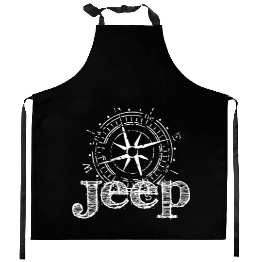 compass north south west east jeep Kitchen Aprons