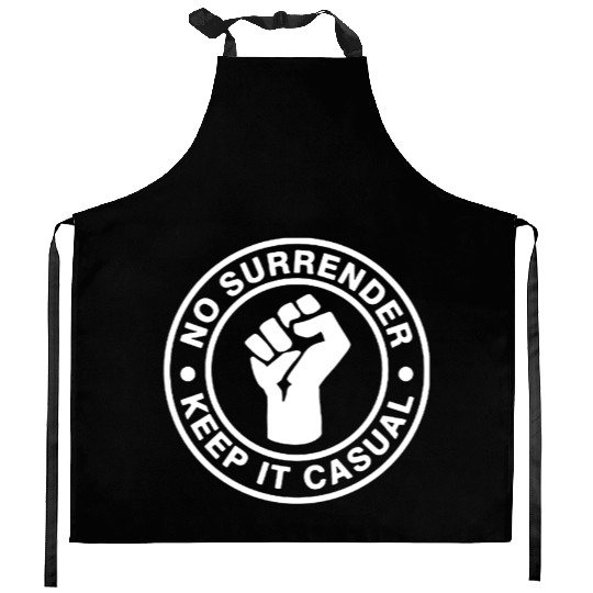 No Surrender Keep It Casual Culture 70s 80s 90s Te Kitchen Aprons