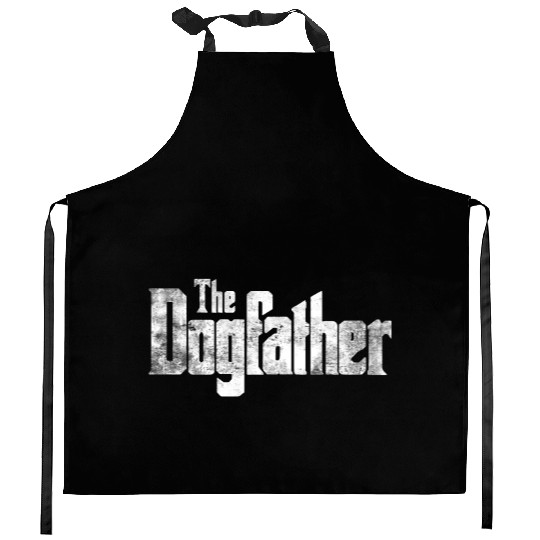dog father Kitchen Aprons