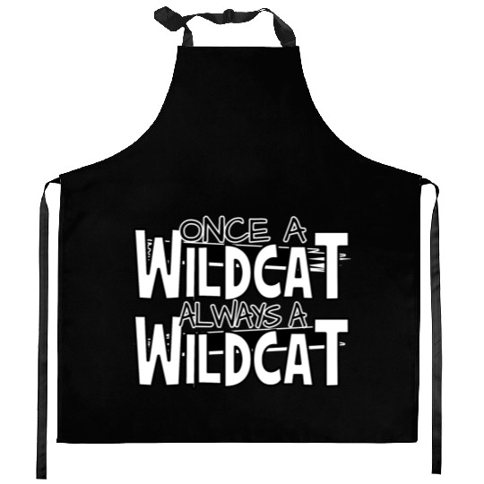 Once A Wildcat Always A Wildcat School Pride Kitchen Aprons