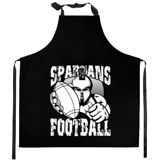 Spartans Football Homecoming Sports School Pride Kitchen Aprons