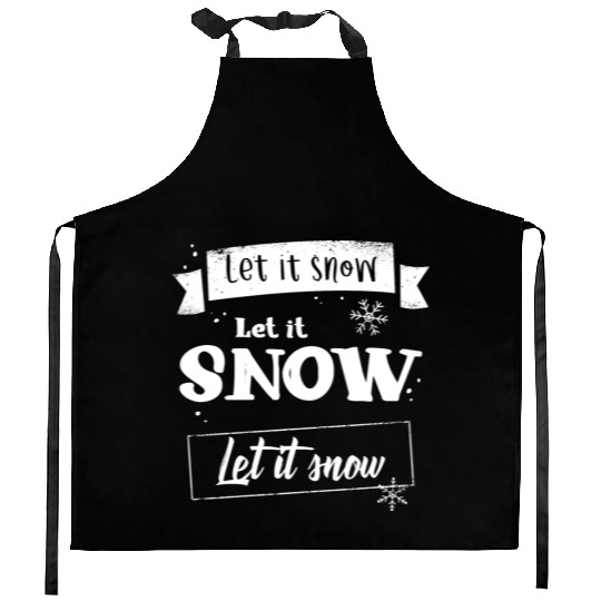 Let It Snow Kitchen Aprons