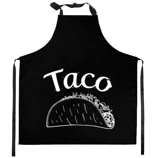threadrock taco taquito infant bodysuit men matchi Kitchen Aprons