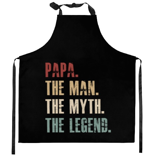 papa the man the myth the legend Kitchen Aprons