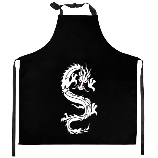 CHINESE DRAGON MMA Kitchen Aprons