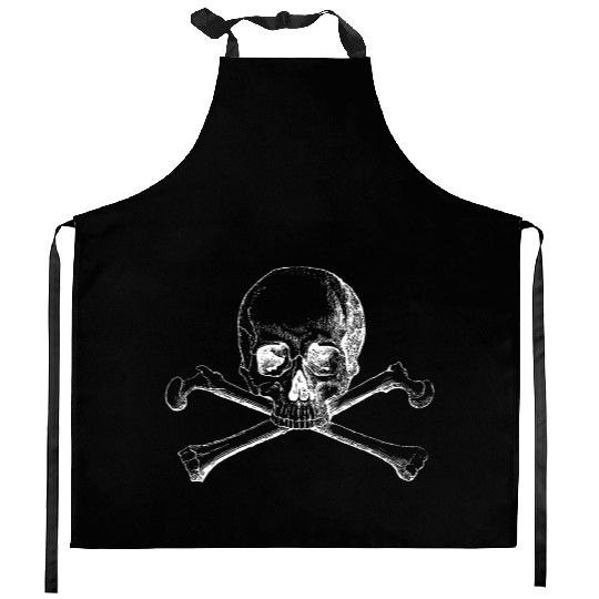 Skull and Crossbones Kitchen Aprons