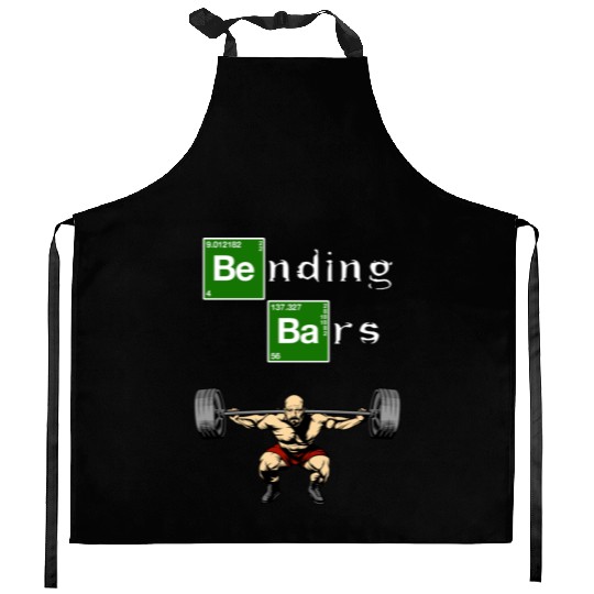 Bending Bars Walter White Gym Motivation Kitchen Aprons