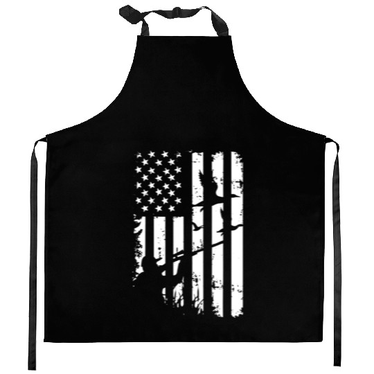 USA Duck Hunting American Hunters Hunt Gifts Kitchen Aprons